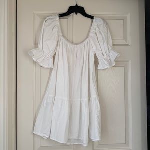 White baby doll dress